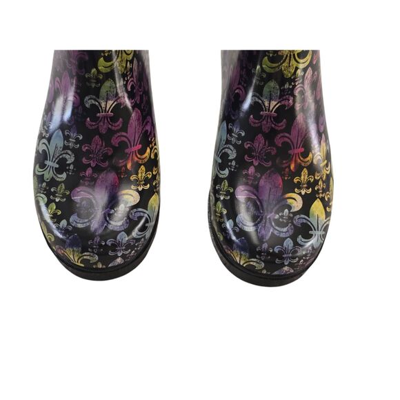 Corkys Fleur De Lis Size 10 Rain Boots Rubber Boots - Picture 5 of 10